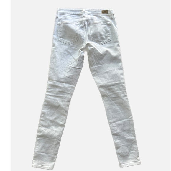 Paige Denim Indio Zip White Skinny Jeans Size 27 - Picture 2 of 3